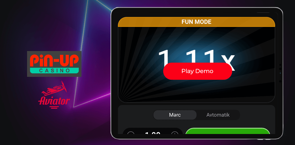 Pin Up aviator Demo versiyası haqqında qısa məlumat