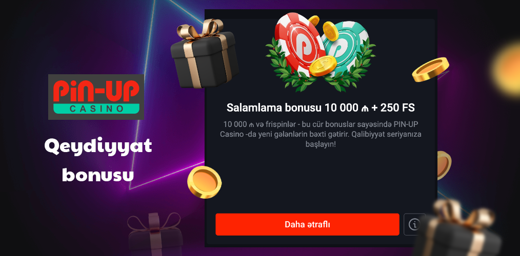 Pin Up Azerbaijan-da qeydiyyatdan keçmə bonusundan istifadə qaydaları